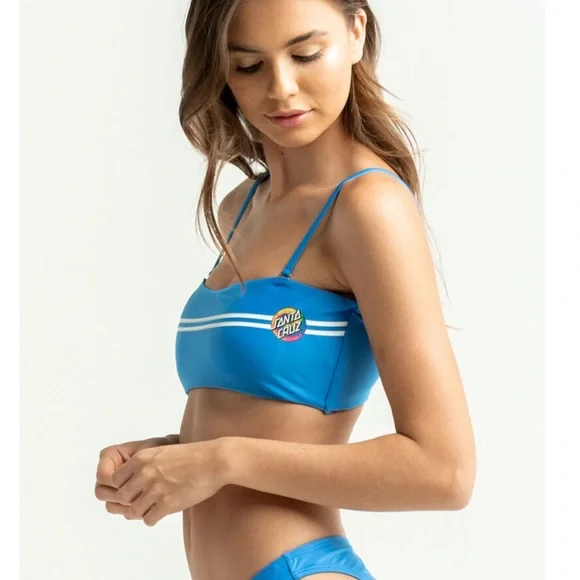 NWT 2 PC Santa Cruz Skateboards Multi-way Bikini Set - Picture 2 of 11
